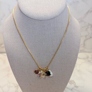 J.Crew Glass Bead Charm Necklace